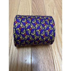 Versace Vintage 1990's Ladybug  Silk Tie Retro Classic Formal